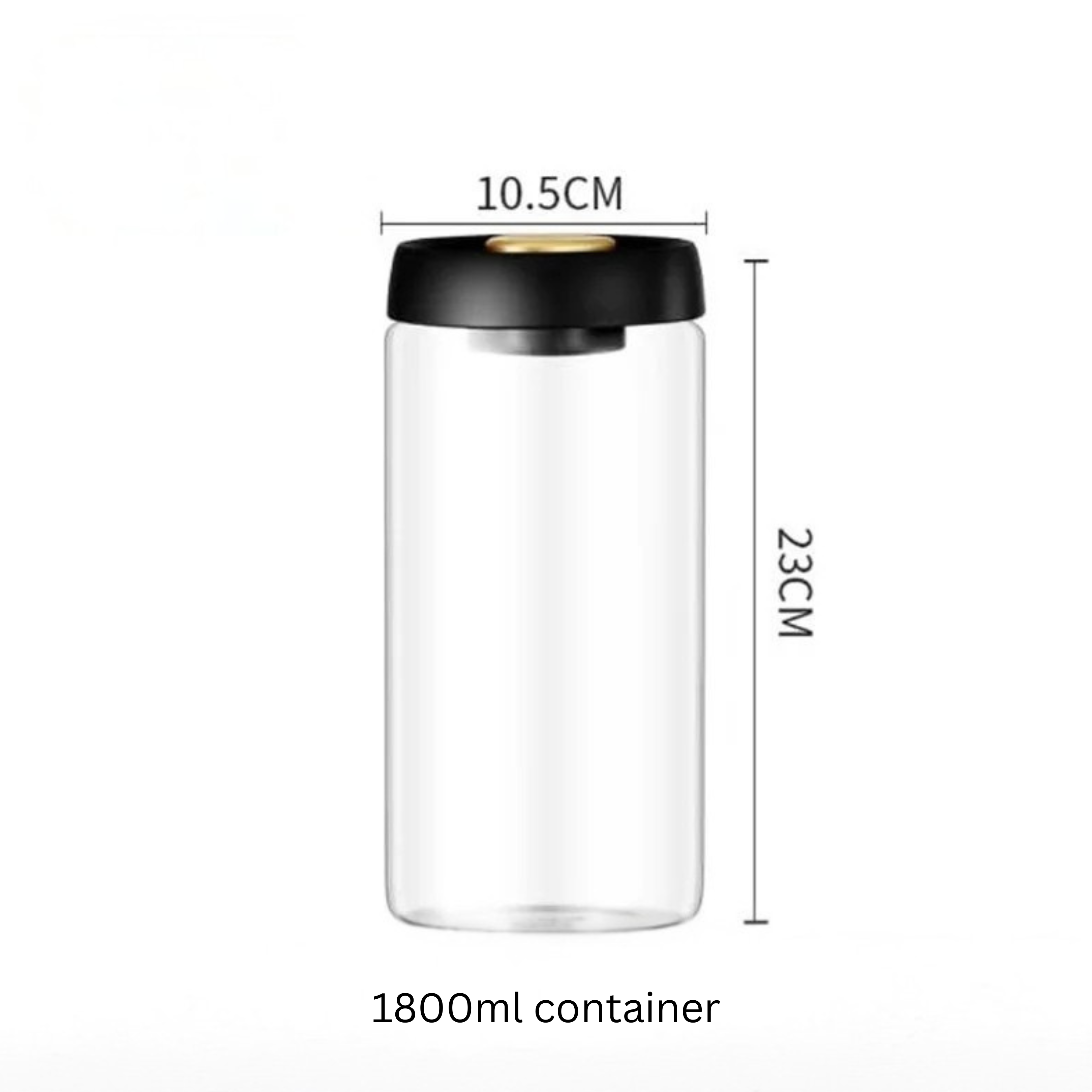 Air Tight Coffee Bean Storage Container- Vacuum-Sealed Freshness Canister