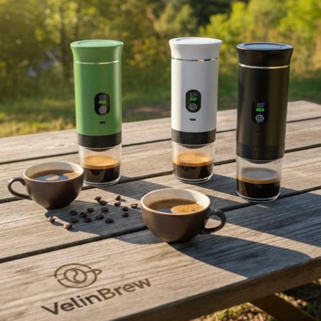 Portable Self-Heating 20-Bar Pressure Espresso Machine for Nespresso® & Dolce Gusto® Capsules