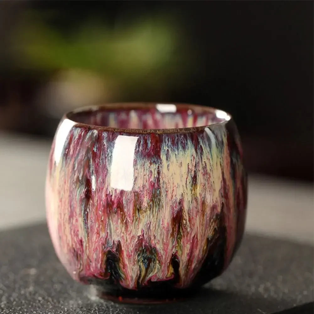 Handmade Japanese Kiln-Glazed Ceramic Espresso Cup | 110ml