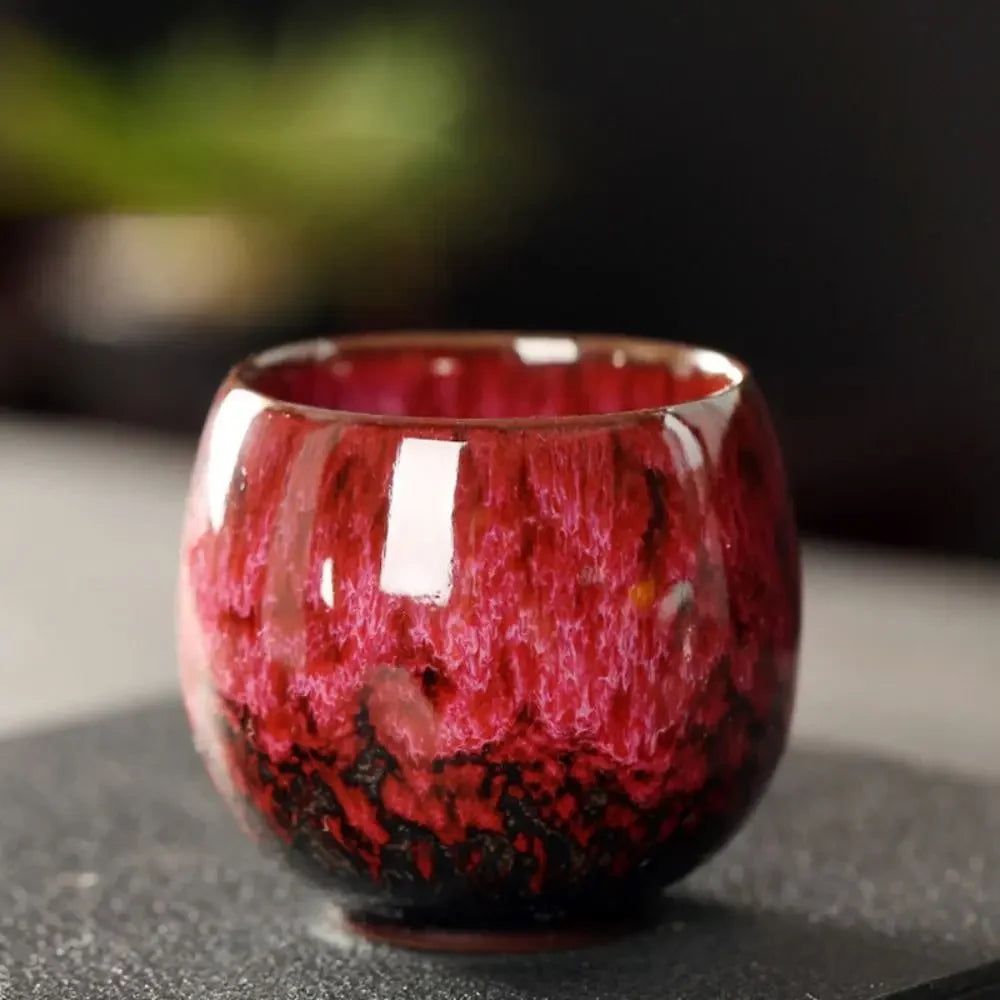 Handmade Japanese Kiln-Glazed Ceramic Espresso Cup | 110ml