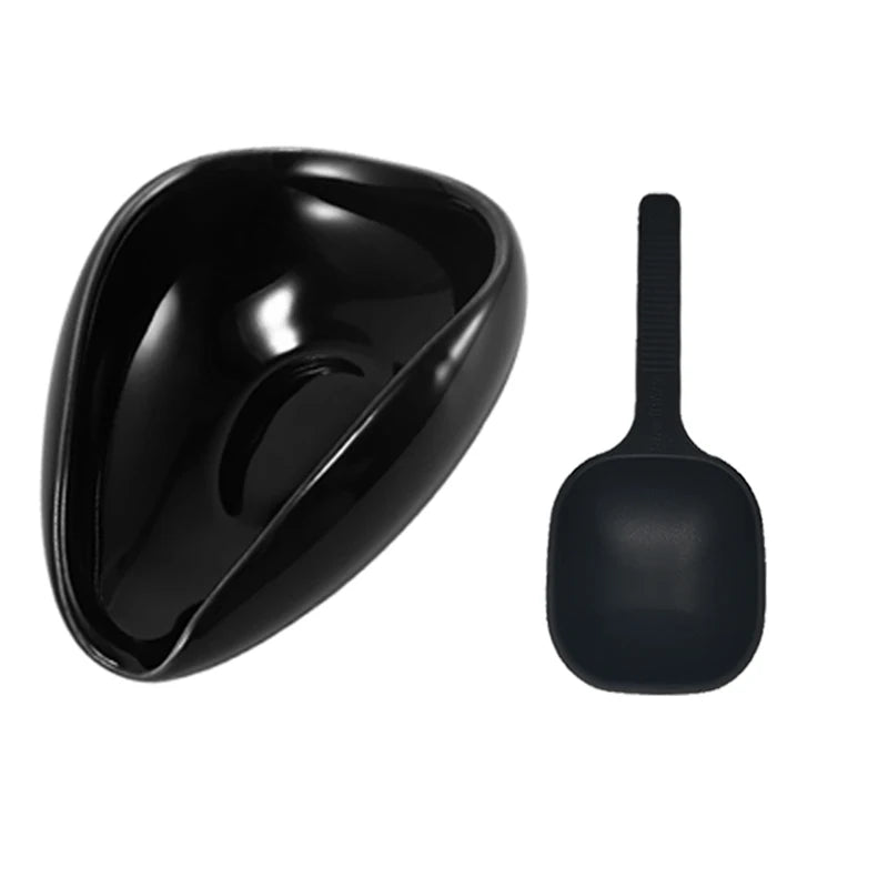 Barista Coffee Bean Dosing Set - Ceramic bowl, Spoon and Anti-static Spray