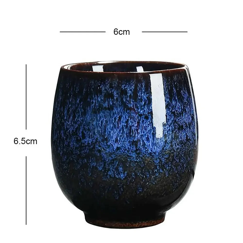 Handmade Japanese Kiln-Glazed Ceramic Espresso Cup | 110ml