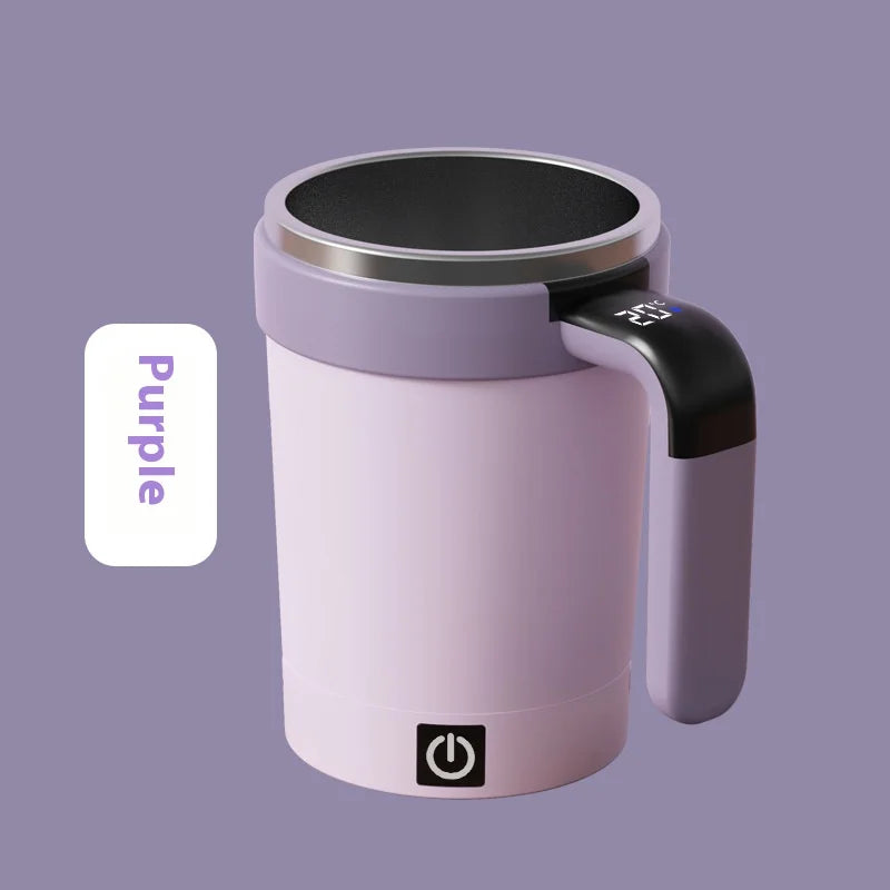 Smart Self-Stirring Mug with Temperature Display