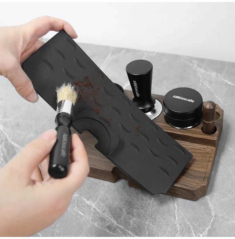 Barista Wood Effect Tamping Station