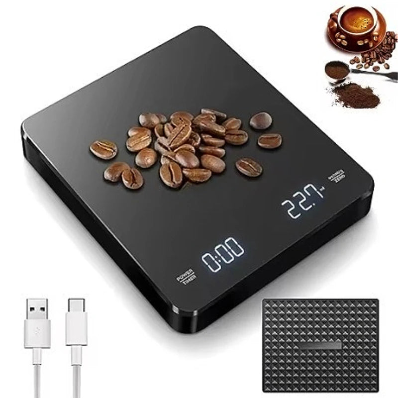 Barista Grade Digital Coffee Scale with Timer