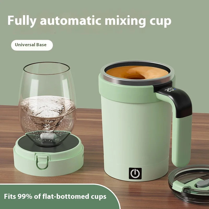 Smart Self-Stirring Mug with Temperature Display