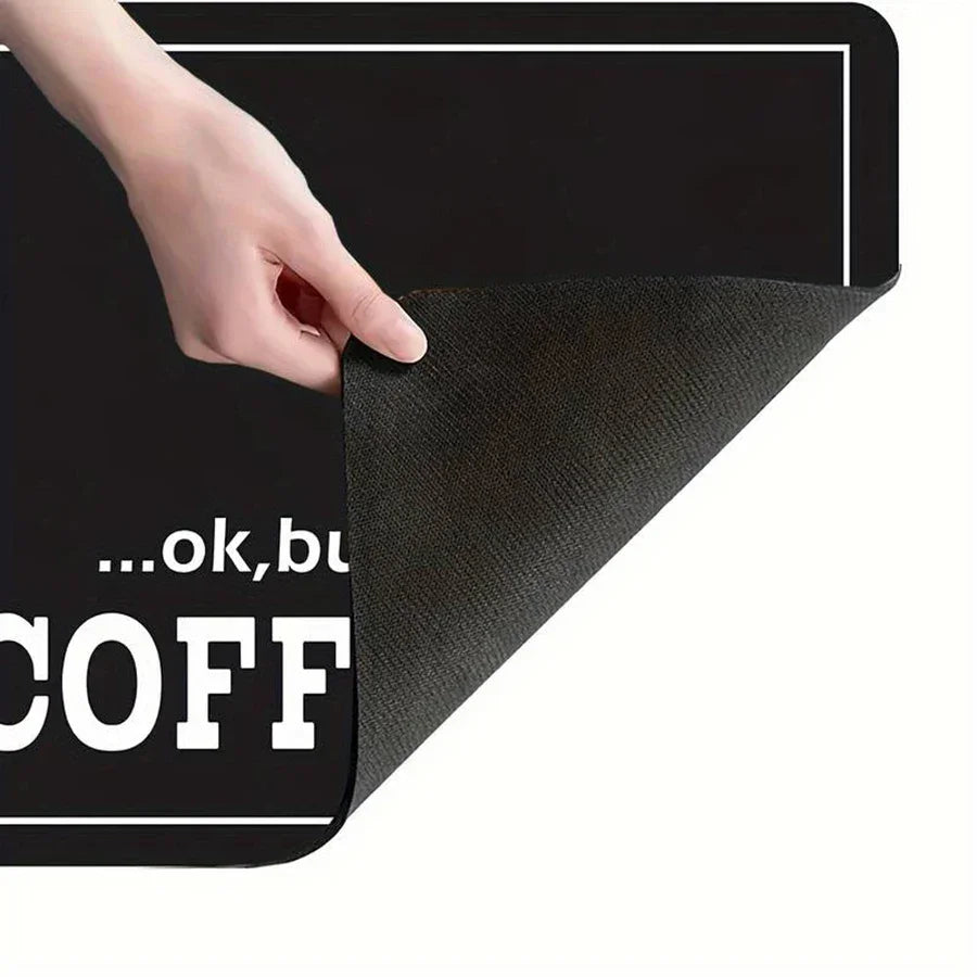 Non-Slip Absorbent Coffee Machine Counter Protector Mat