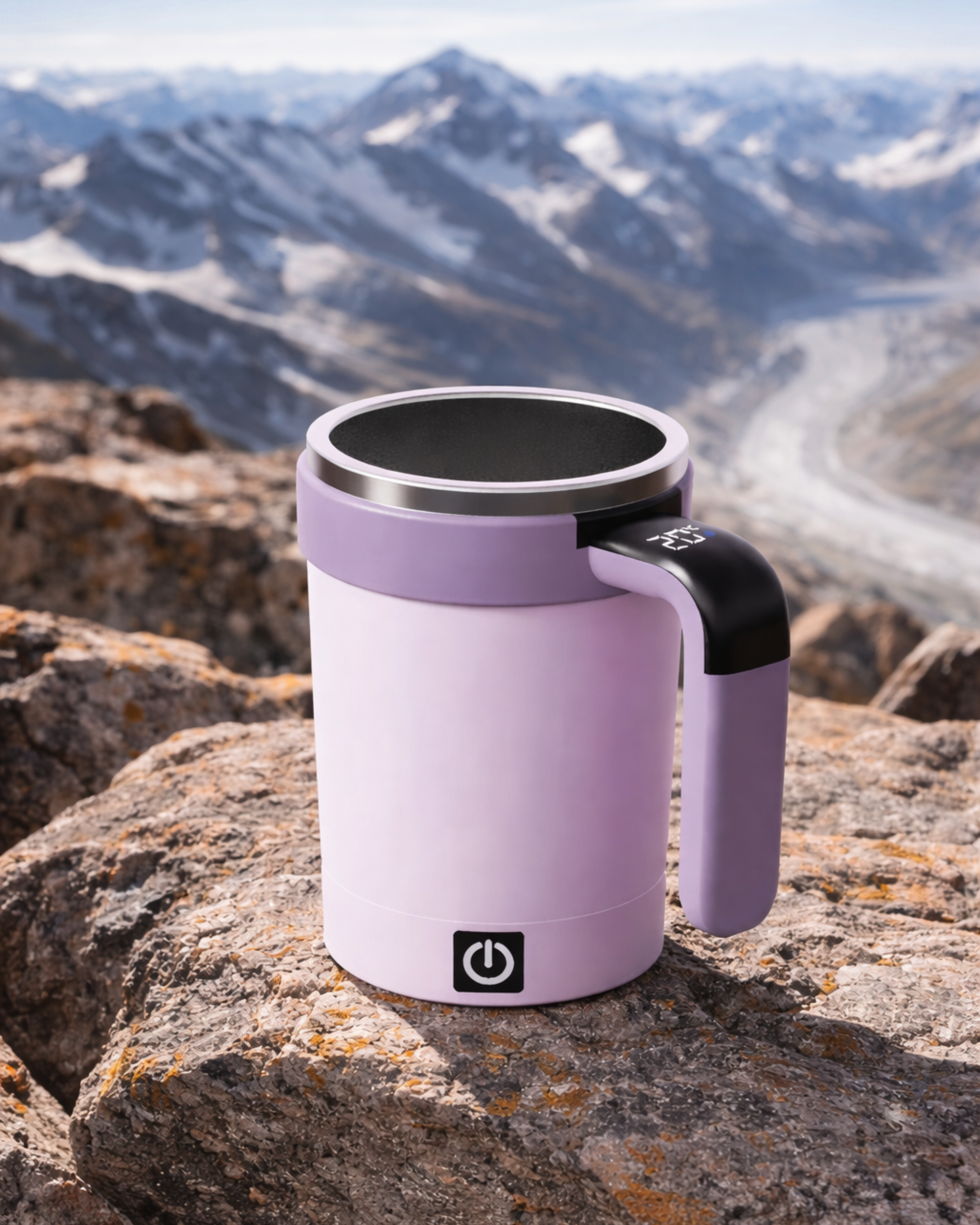 Smart Self-Stirring Mug with Temperature Display