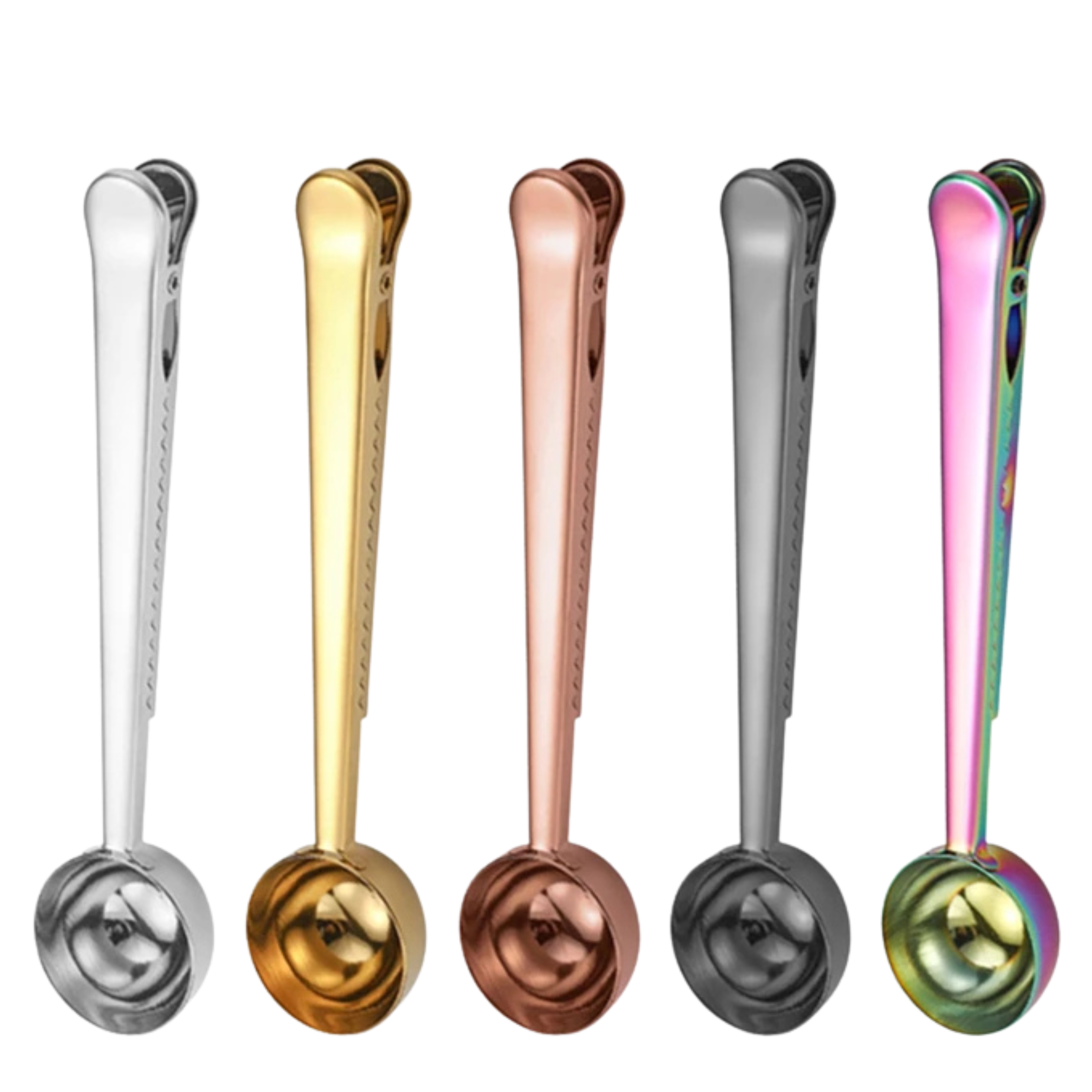2 in 1 Stainless Steel Coffee Scoop and Bag Clip