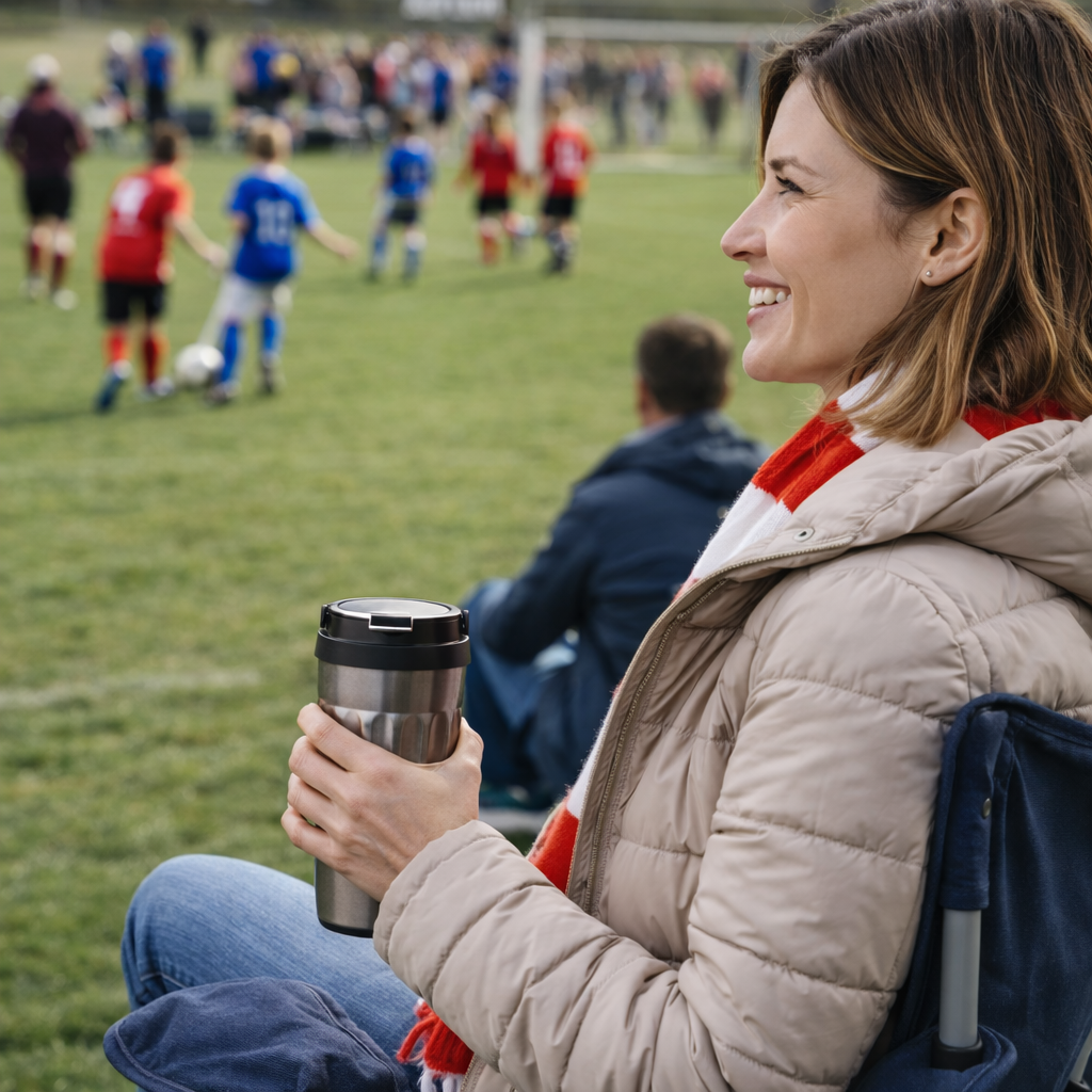 Double walled Insulated Stainless Steel Travel Cup