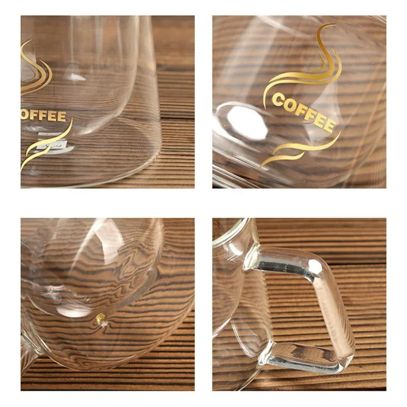 Double-Wall Glass Heat-Resistant Espresso and Coffee Cups (150ml)