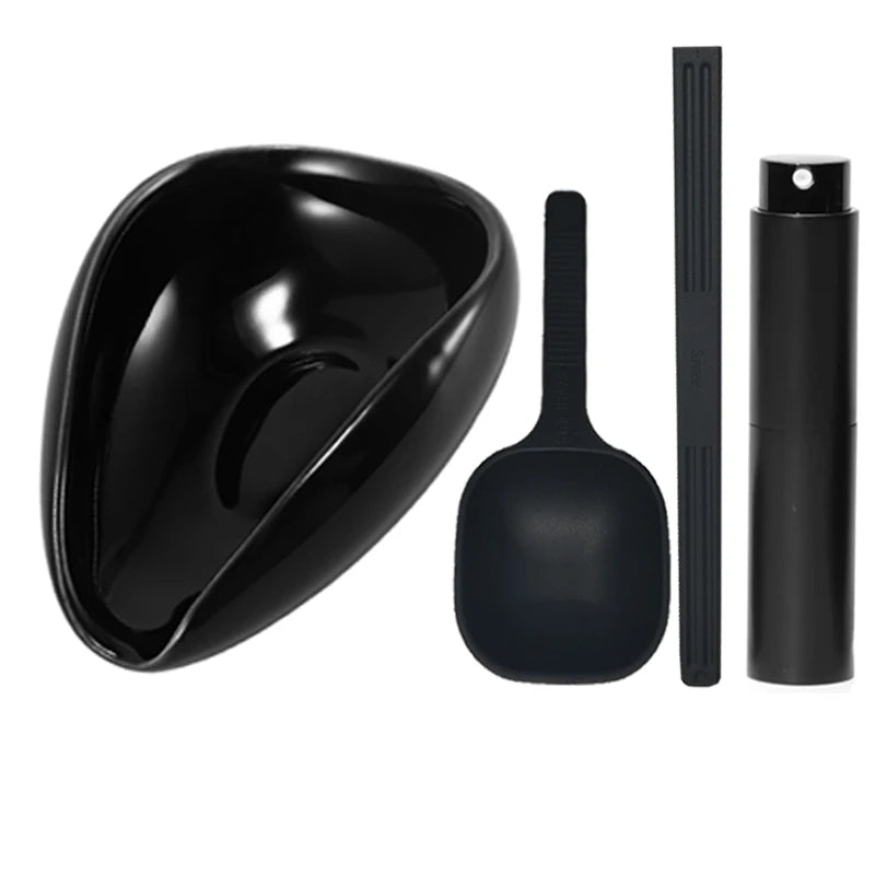 Barista Coffee Bean Dosing Set - Ceramic bowl, Spoon and Anti-static Spray